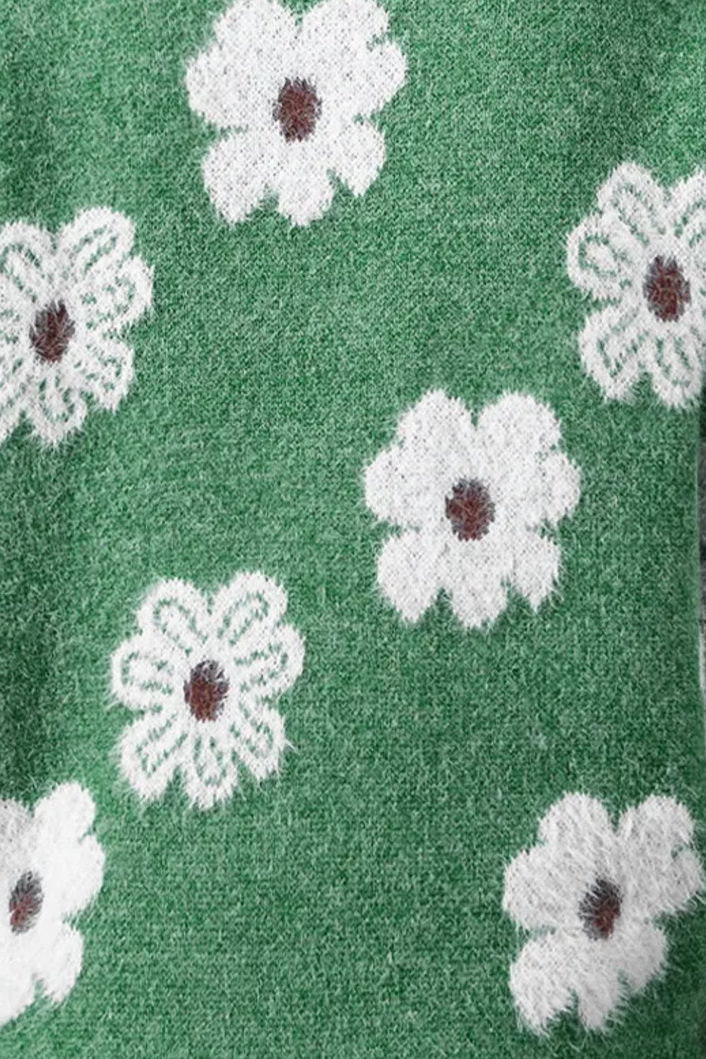 Margaret™| Pull Fleurs avec Design à Demi-Zip